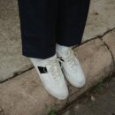 The Charlie Distressed - White/Black