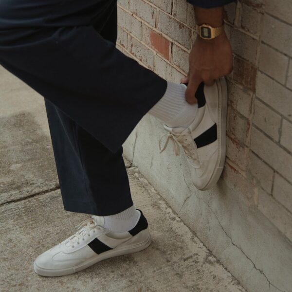 The Charlie Distressed - White/Black - Image 5