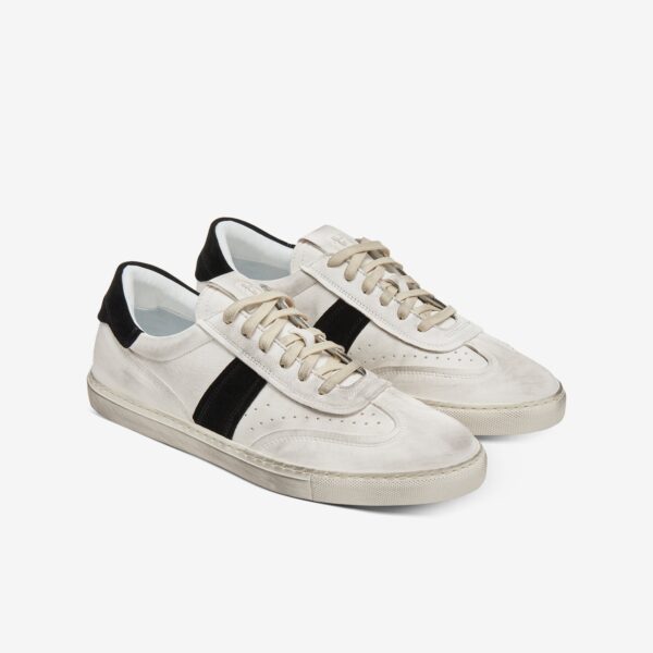 The Charlie Distressed - White/Black - Image 3